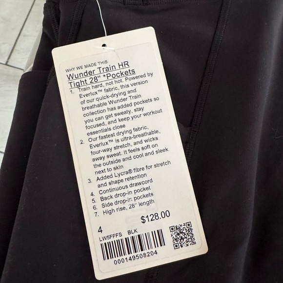 WUNDER train. 28” hr. Pockets - Picture 6 of 9